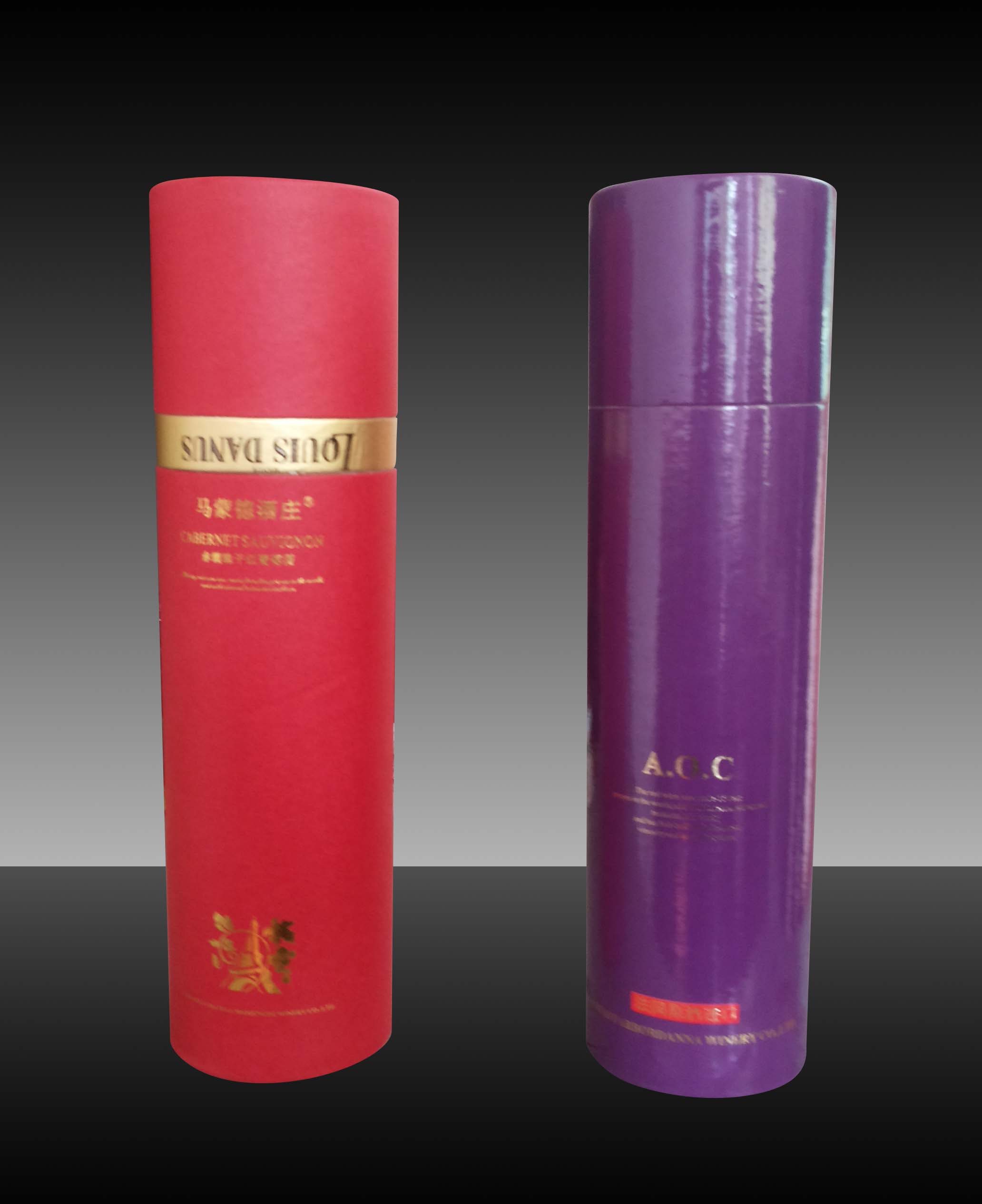 杭州真彩包装供应好用的圆筒纸罐 高品质葡萄酒圆筒纸罐