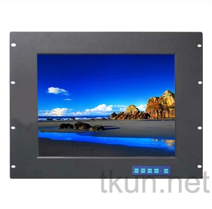 TKUN直销15寸全新上架式铝合金面板工控屏工业液晶显示器