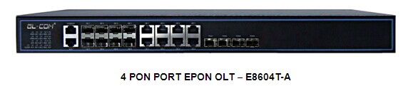 冠联4口铁盒OLT，支持光电复用，支持不同类型ONU混合组网，高达1:64的分光率