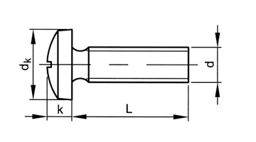 盘头十字机螺钉 Machine screws