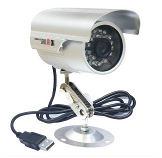 TF摄录一体机高清USB枪式摄像机**防盗插卡监控摄像头
