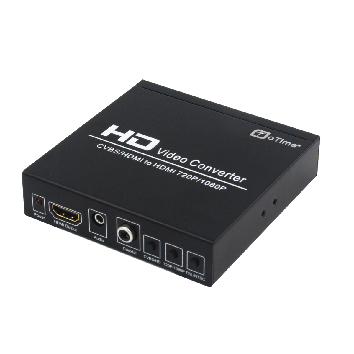 OTIME OT-8A AV+HDMI转HDMI转换器，支持720P、1080P输出同时支持50HZ/60HZ相互转换