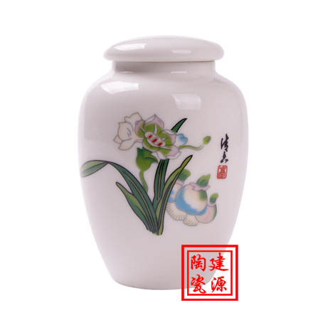 陶瓷礼品罐子生产厂家 一斤陶瓷茶叶罐定做价格