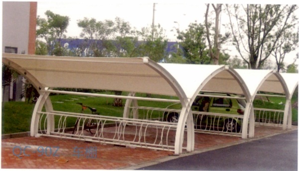 上海青浦膜结构车棚汽车车棚厂区车棚学校小区车棚加工安装