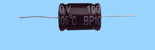 无极穿心铝电解电容BP10uf100v，无极性105度电解电容器价格