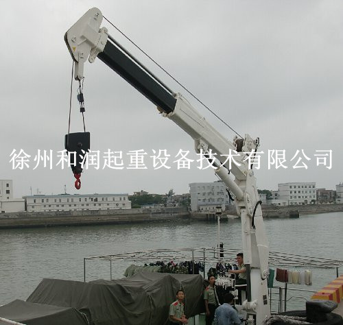 折臂式船用吊机4吨船吊厂家 船用起重机价格 克令吊