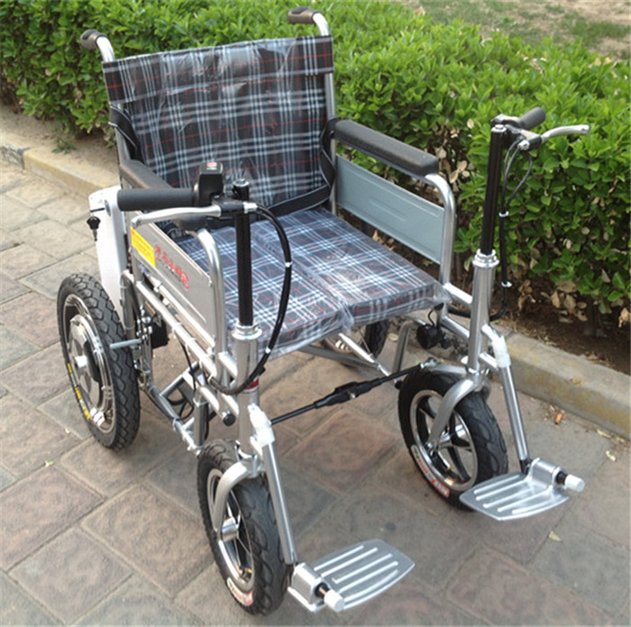 折叠电动轮椅 奔马BM-6001便携式老人电动轮椅车实体店现货包邮