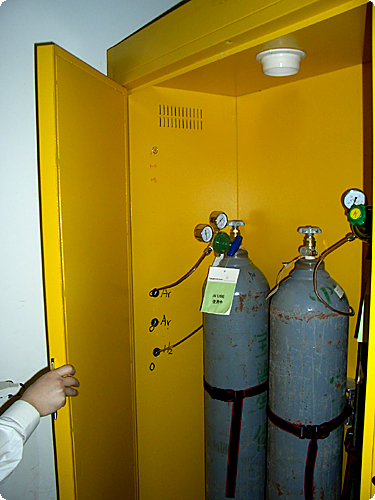 实验室、气瓶柜、单瓶气瓶柜、双瓶全钢气瓶柜 带报警器