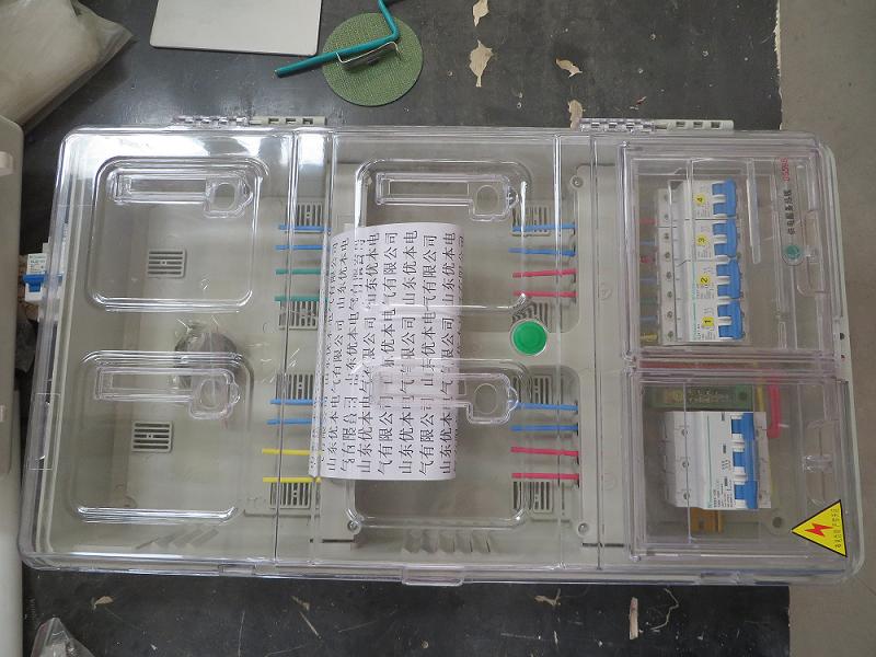 透明电表箱　单相四表电表箱