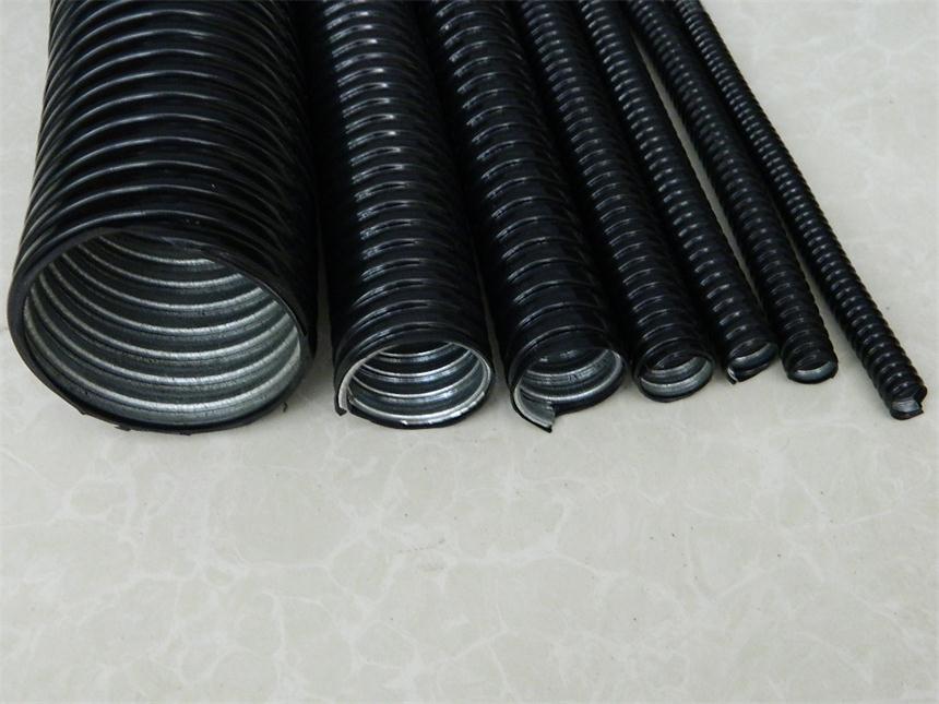 福莱通FSP包塑波浪型软管 防水包塑金属软管加工 内层镀锌钢带外层PVC包塑