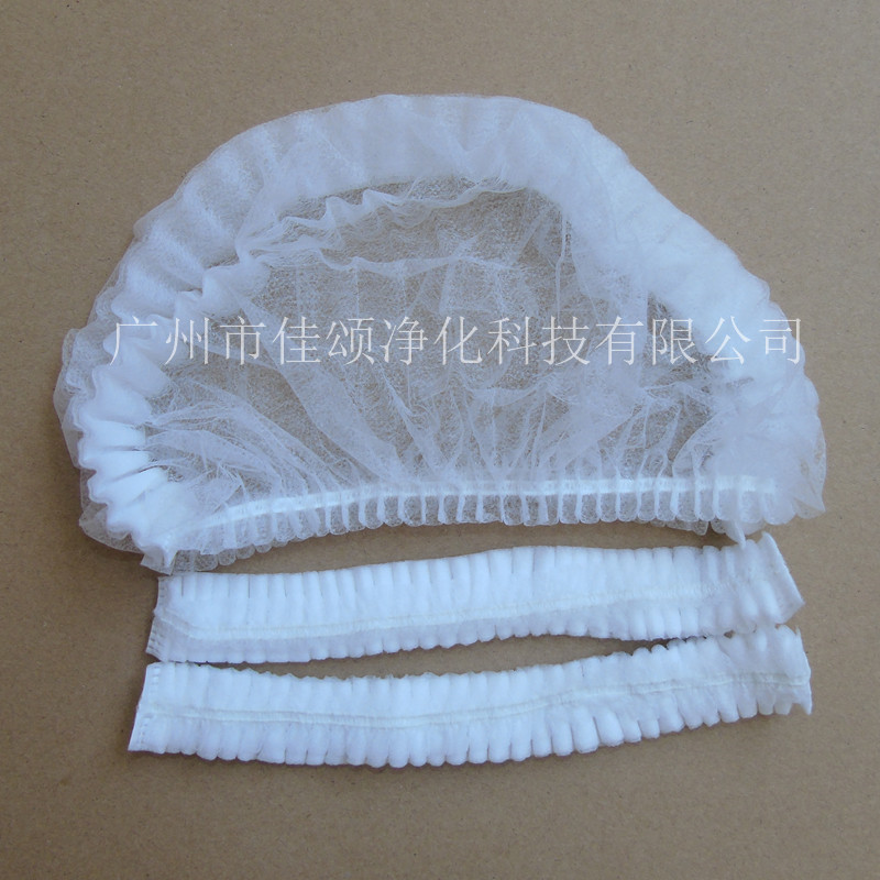 广州厂家直销一次性条形帽 无纺布圆帽 蓝色蘑菇帽 优质量低价格