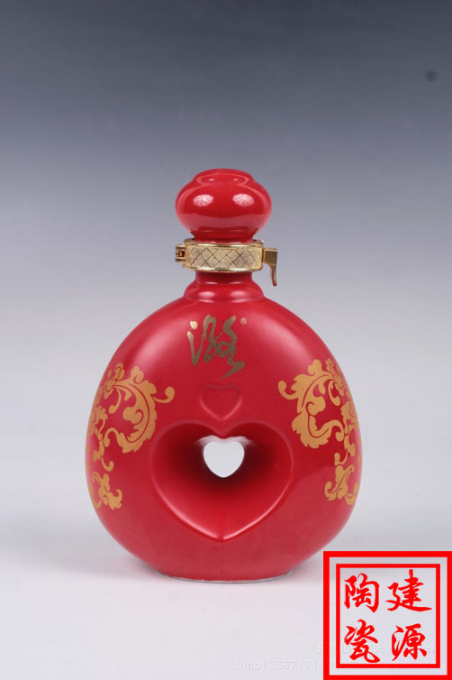 婚庆陶瓷酒瓶定做 1-10斤陶瓷酒瓶批发价格