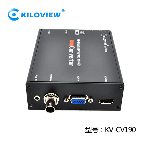 KV-CV190 HDMI+VGA+AV CVBS 转SDI视频信号转换器广播级1080P60