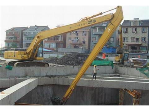 26米河道清淤挖掘机加长臂 加长臂挖掘机定做