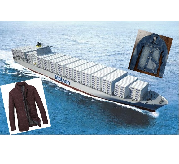 国际海运 美国LDP 美国清关送货服务 服装-棉服夹克