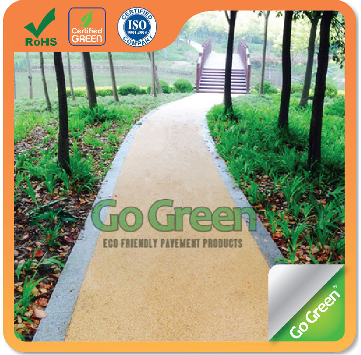 上海Go Green供应彩色沥青 彩色沥青路面 摊铺厚度仅1.0cm