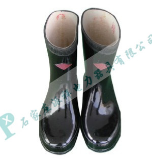 天津双安安全35kv高压带电作业用绝缘靴 半筒橡胶靴
