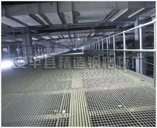 高空走道平台钢格栅板_污水处理厂钢格板_厂家定制尺寸 精造