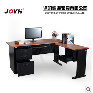 厂家直销 L型附台办公桌 钢制办公桌电脑桌办公台写字台可定制
