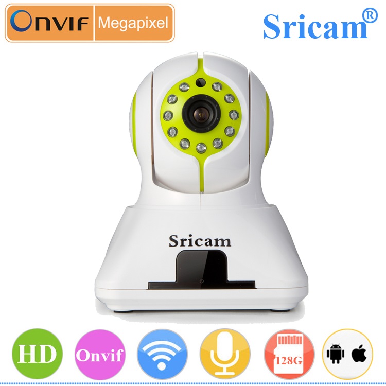 sricam 网络可视电话 wifi监控摄像机ip camera无线摄像机 p2p室内云台