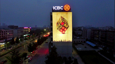 高端户外广告投影机_建筑外墙巨幅广告可以选择_深圳都市巨影科技