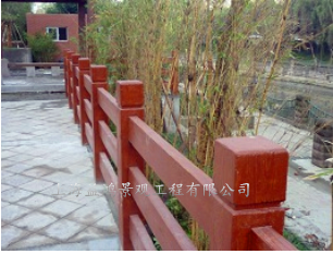 缔造行业标准 仿木栏杆，水泥仿木栏杆，上海益鸿
