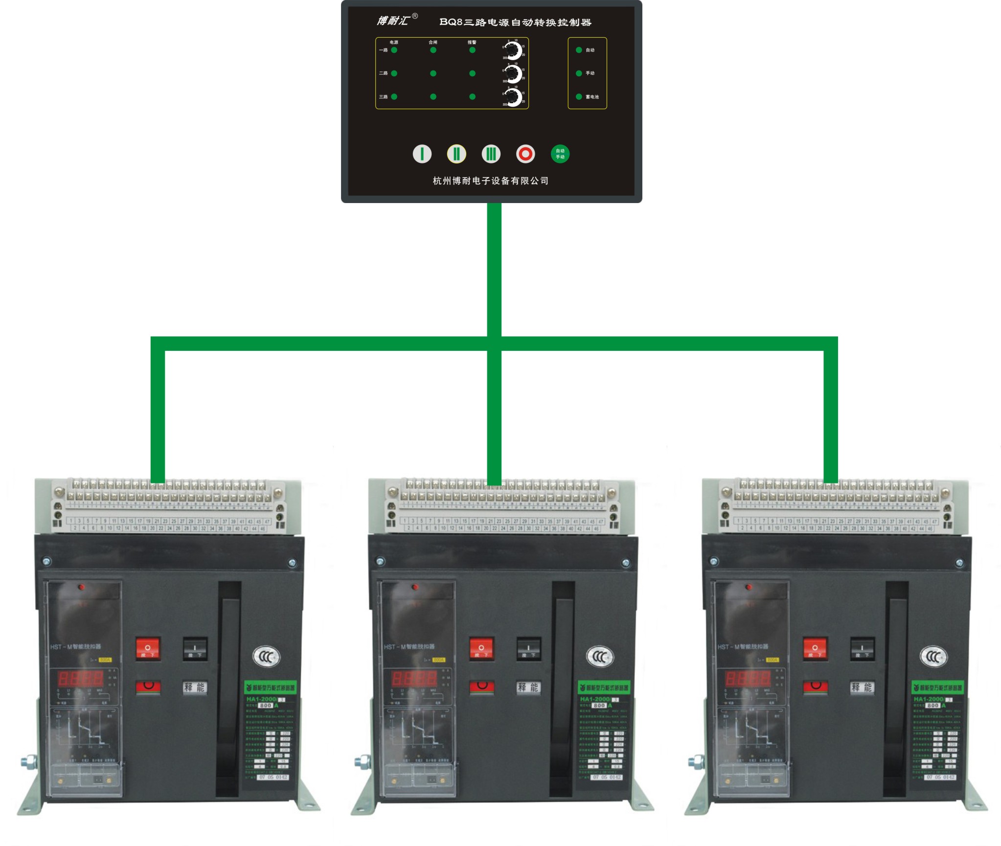 批发BQ8三路电源自动转换控制器 母联备自投 框架双电源控制器
