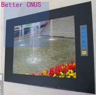 供应CNUS 12.1寸LED铝面板高分屏显示器 TEG150PC 嵌入式15寸**亮LED工业显示器