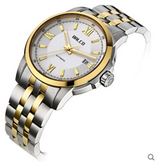 瑞士手表拜戈原装正品进口 机械表商务钢带男表