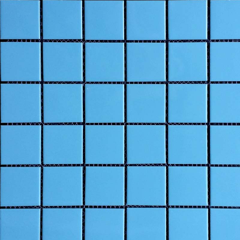 陶瓷天蓝色游泳池水池**马赛克厂家地砖墙砖