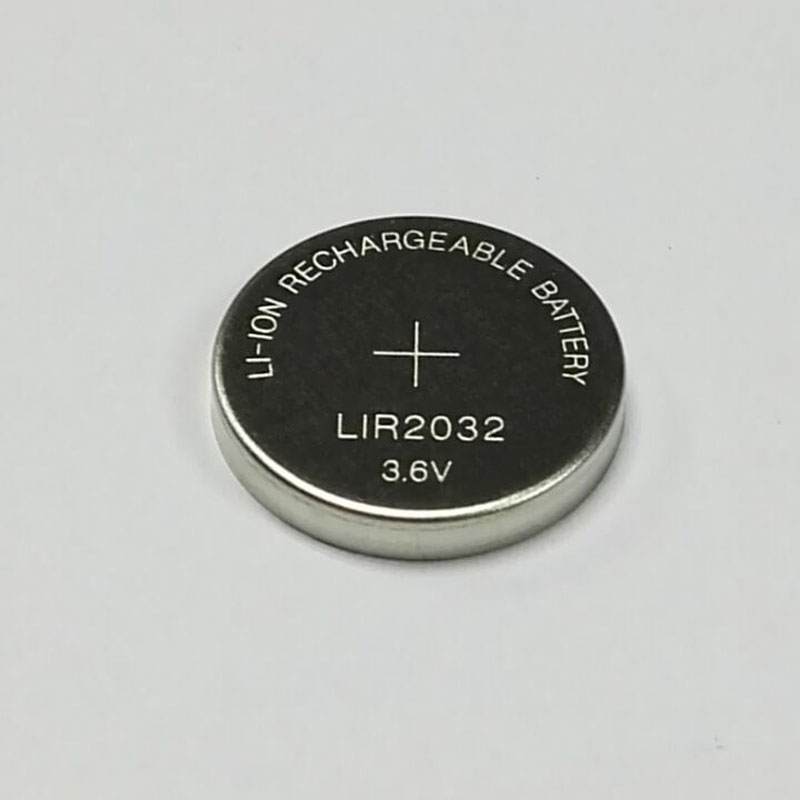 3.6V可充电锂离子纽扣电池LIR2032