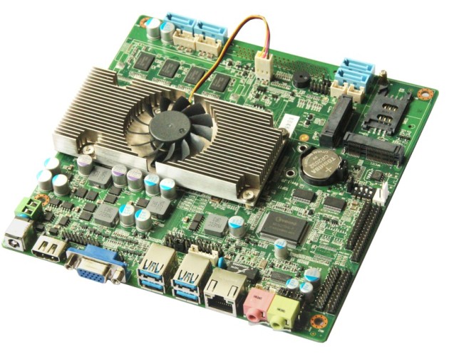 供应HM77芯片组工业主板 三代I3I5I7平台 DC12供电 一体机主板 嵌入式工业主板 工业电脑主板