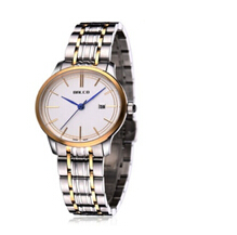 拜戈瑞士原装进口手表 石英表 手表女士手表 时尚情侣钢带手表
