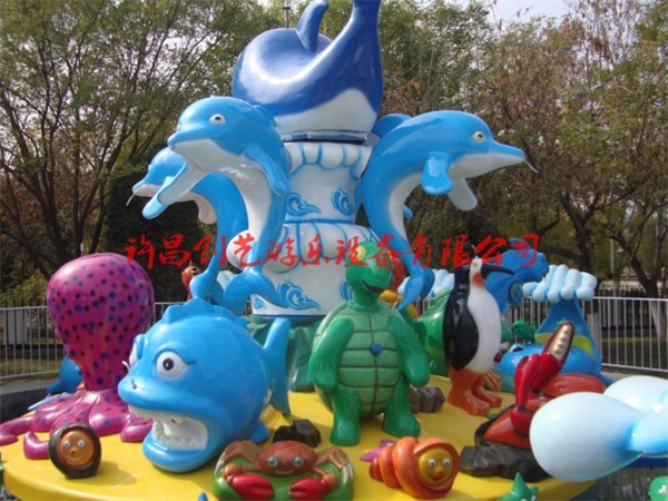 大型儿童游乐设施激战鲨鱼岛公园好玩的游乐设备