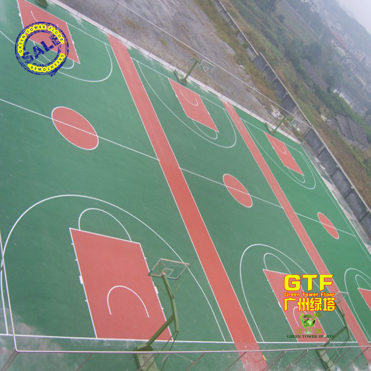 篮球地板地胶 硅PU4MM 篮球场设计及划线