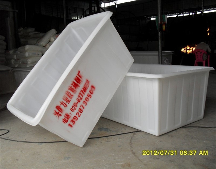 兴优力供应洗水厂 制衣厂常用方形水箱 塑料周转箱