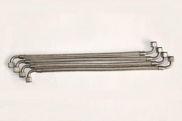 供应宁美不锈钢编织软管标准精密无缝钢管总成软管接头金属软管