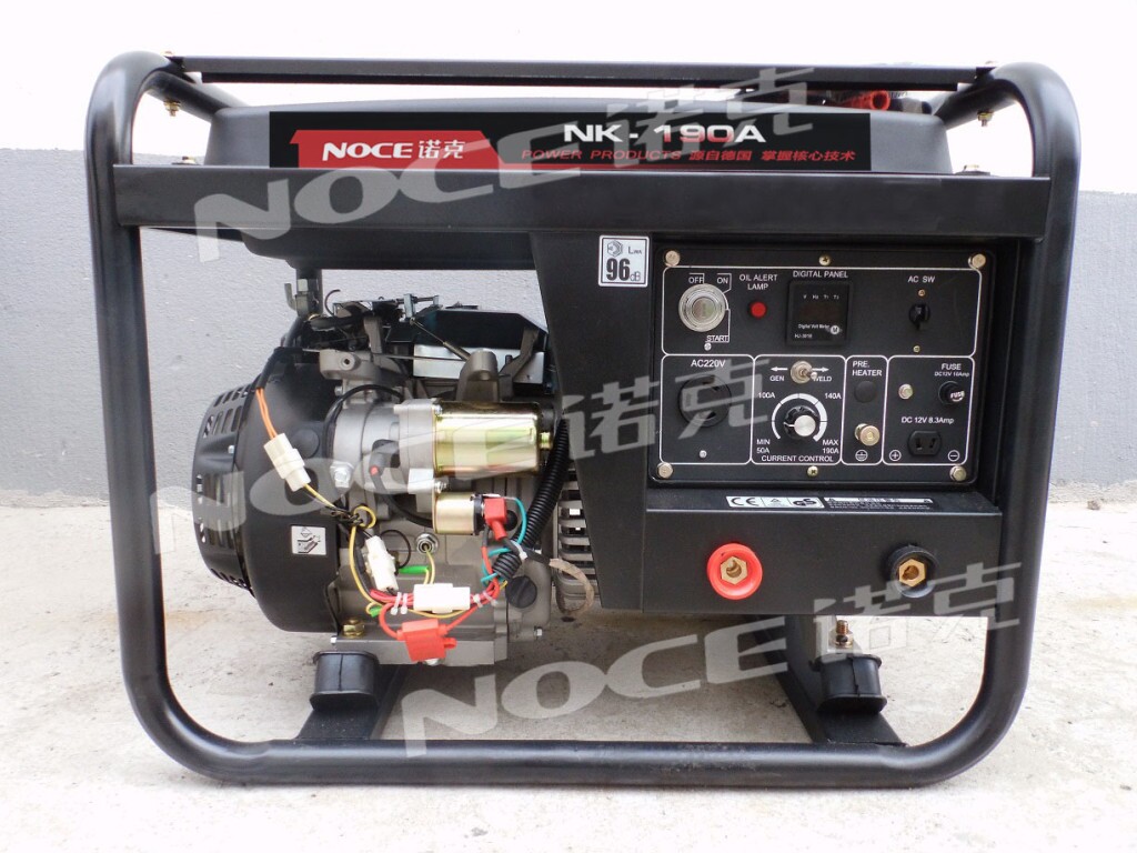 诺克便携式电焊机发电机两用190A汽油发电电焊机