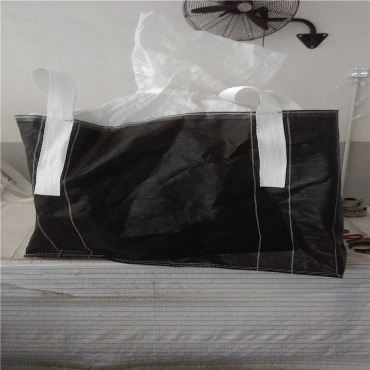 厂家直销 集装袋防紫外线UV黑色吨袋 雨花石矿石吨包出口 量大优惠