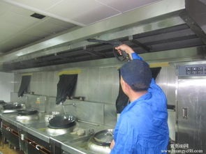 上海崇明工厂食堂油烟机清洗，排烟管道和净化器清洗