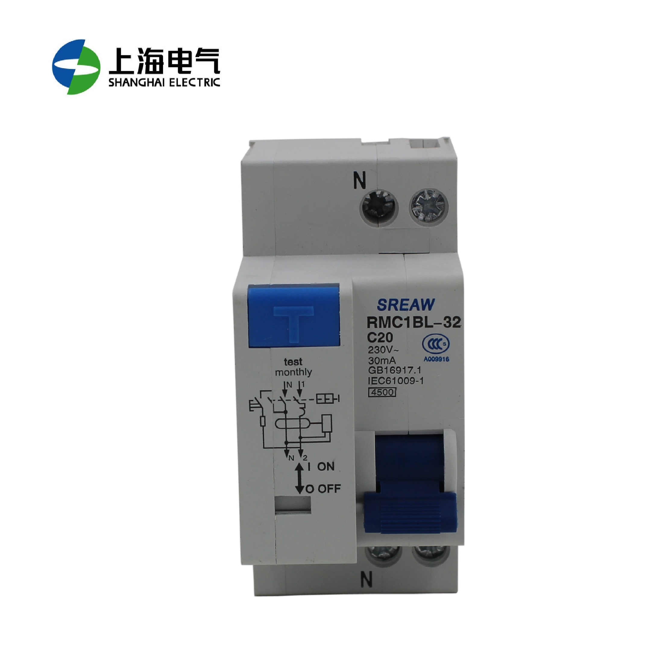 上海人民上联RMC1BL-32 DPN型 小型漏电断路器