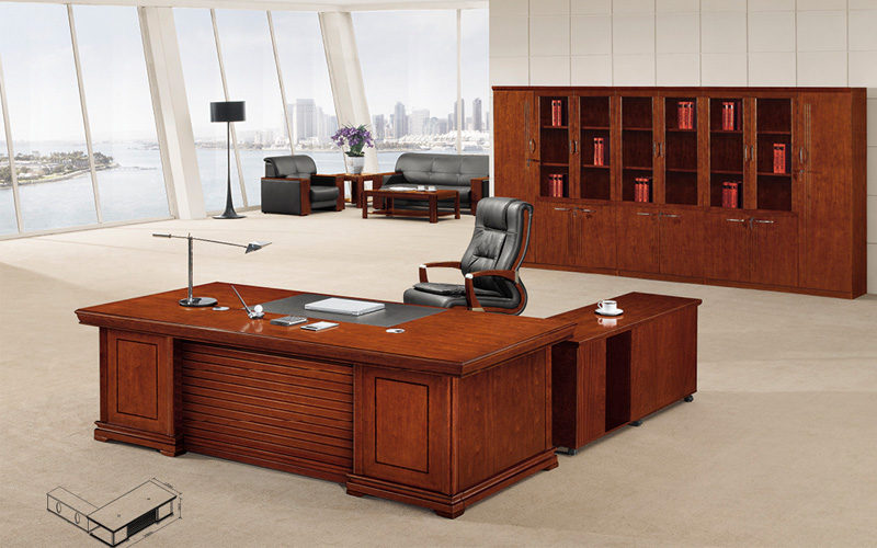 供应广州办公家具 实木大班台 老板办公桌 总裁大班桌 定做实木办公台