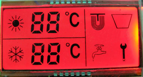 小家电控制板液晶屏 热水器显示屏 lcd段码液晶屏 背光源