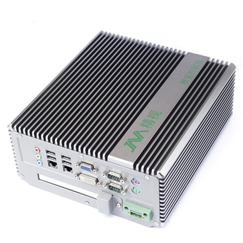无风扇防尘工控机双核1.8G 支持6个COM 串口 工控主机嵌入式计算机