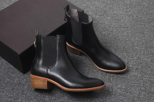 广州外贸女皮鞋加工厂定做高端精品女皮靴