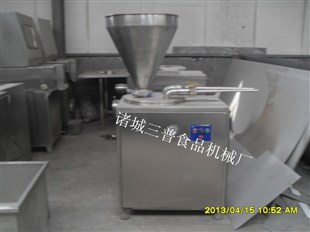 诸城三普食品机械厂家直供液压灌肠机YG50L/80L