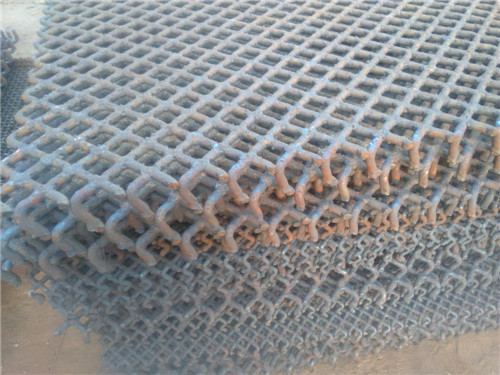 青海锰钢焊接筛网，方孔筛板，耐高温筛网，矿山设备配件