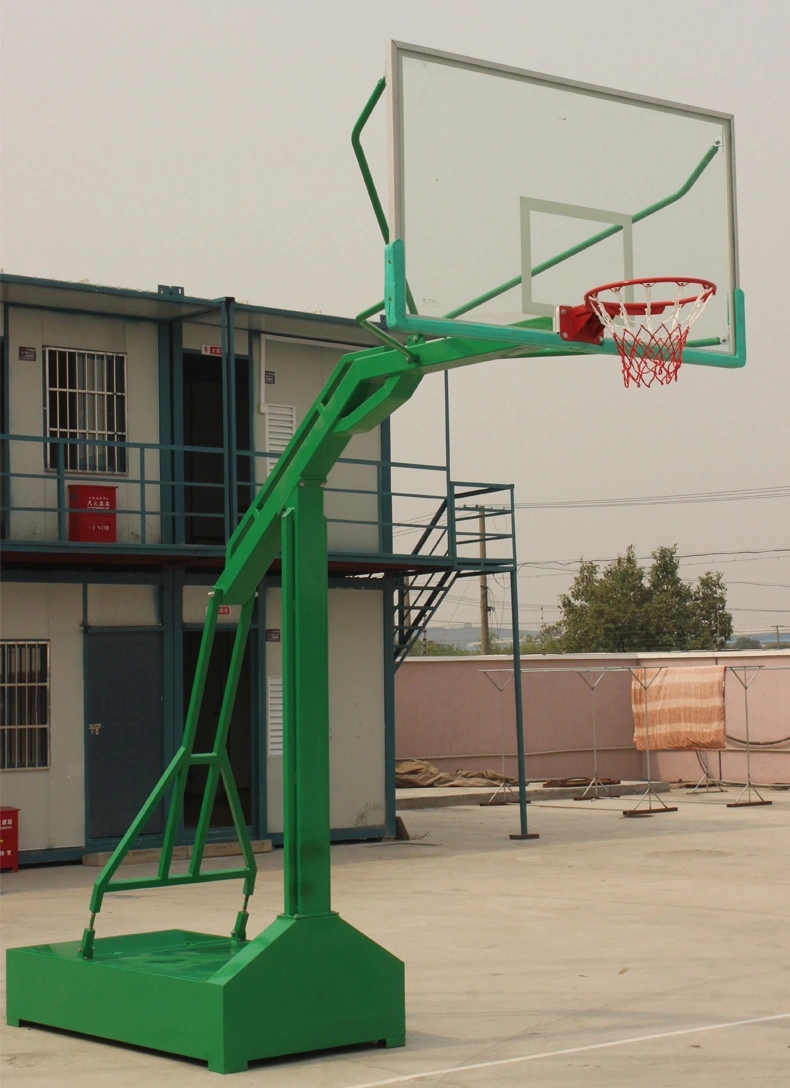 河北厂家低价批发户外健身器材 篮球架标准比赛训练篮球架 平箱式篮球架 可移动式篮球架