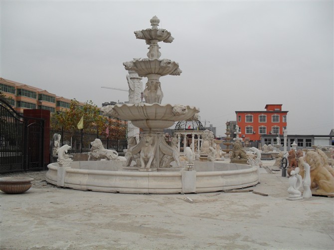 供应大理石石雕喷泉 欧式喷泉雕刻