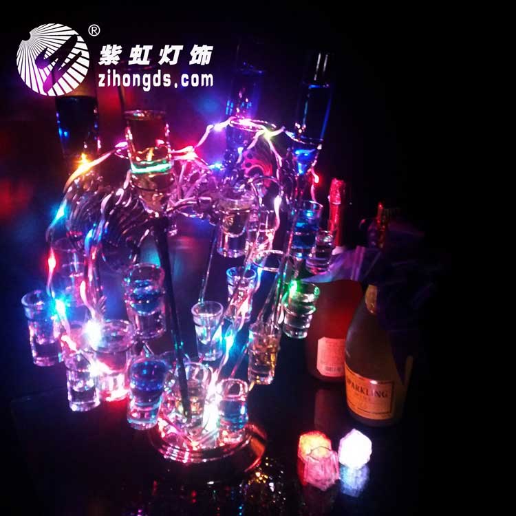 紫虹LED充电发光杯架 24支装鸡尾酒杯架创意发光洋酒杯架